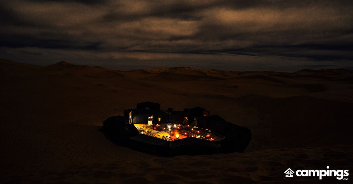 Observation des étoiles et camping dans le désert marocain