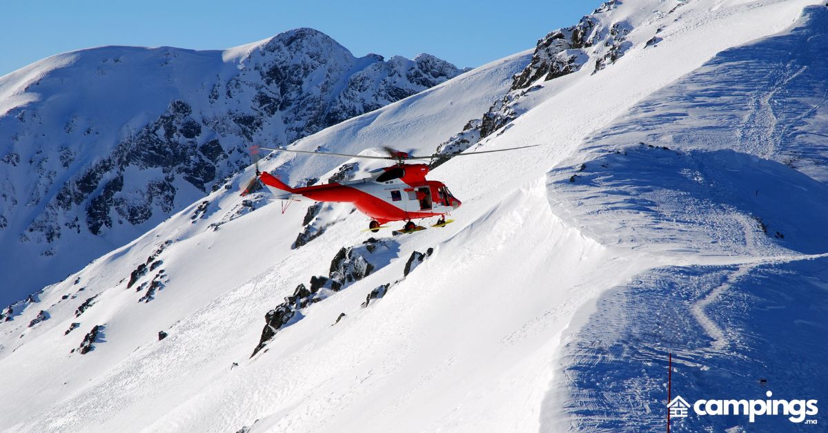helicoptere montagne