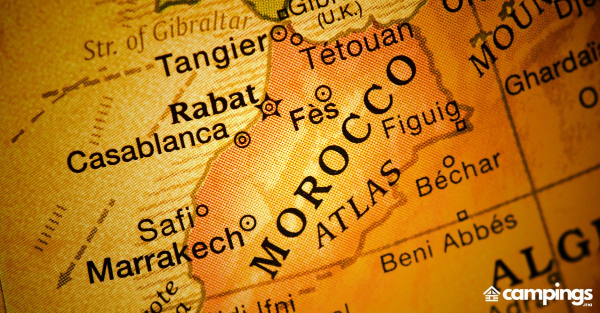rabat maroc moderne carte